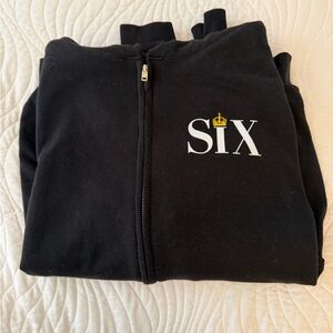 Black SIX the Musical Zip Up Hoodie